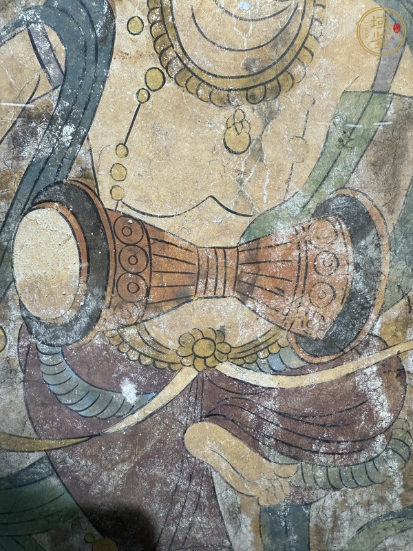 古玩字畫佚名擊鼓舞者真品鑒賞圖