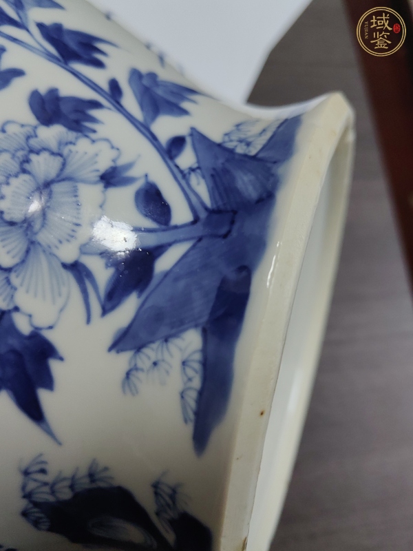 古玩陶瓷清晚·青花四季花卉紋廣口罐 真品鑒賞圖