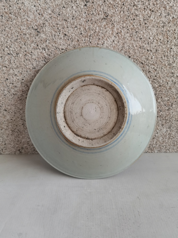 古玩陶瓷青花花卉紋盤拍賣，當(dāng)前價格398元