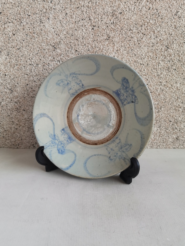 古玩陶瓷青花花卉紋盤拍賣,當前價格398元