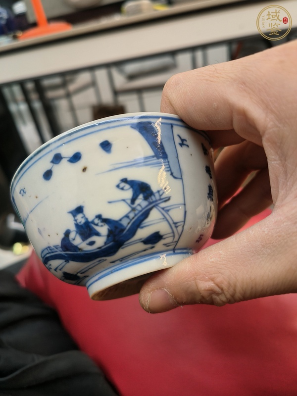 古玩陶瓷游赤壁青花碗真品鑒賞圖
