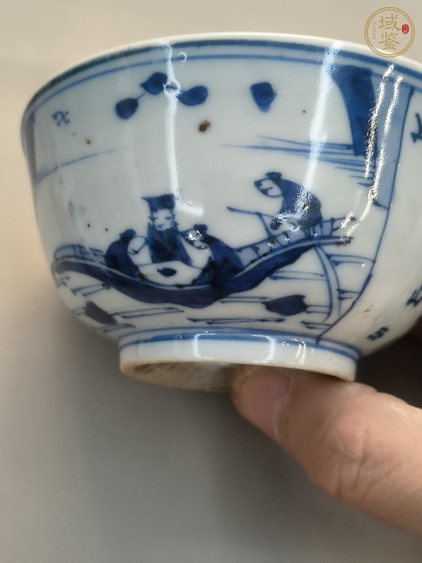 古玩陶瓷游赤壁青花碗真品鑒賞圖