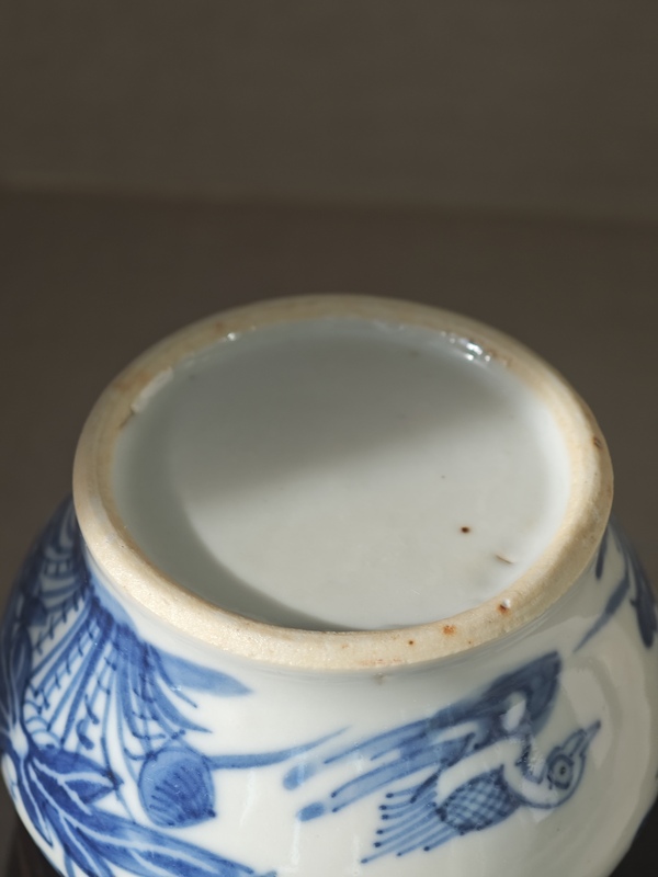 古玩陶瓷晚清·青花蓮池游禽滿池嬌馬蹄尊拍賣，當(dāng)前價格960元