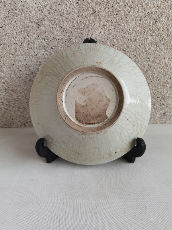 古玩陶瓷青花花卉紋盤拍賣，當(dāng)前價格398元