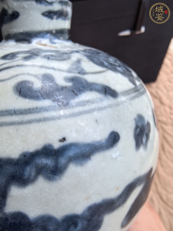古玩陶瓷青花云紋梅瓶真品鑒賞圖