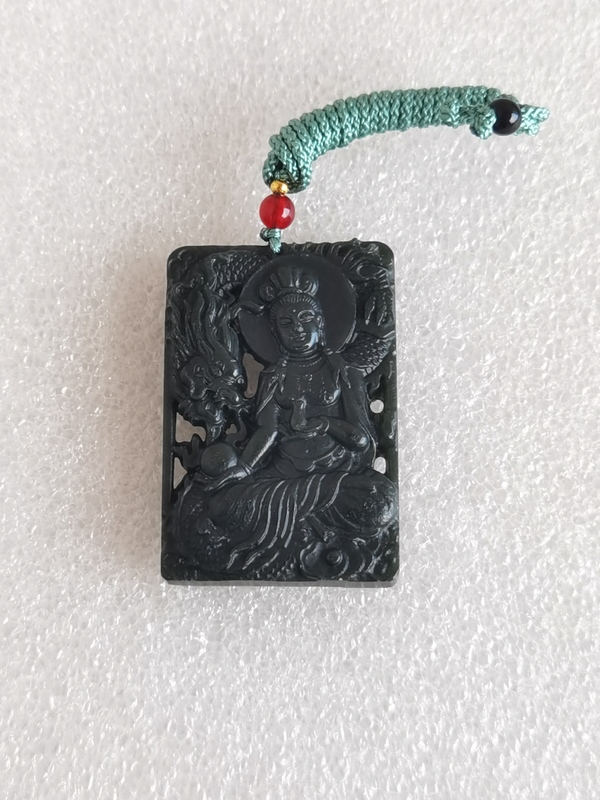 古玩玉器和田玉雕“觀音牌”拍賣(mài)，當(dāng)前價(jià)格398元