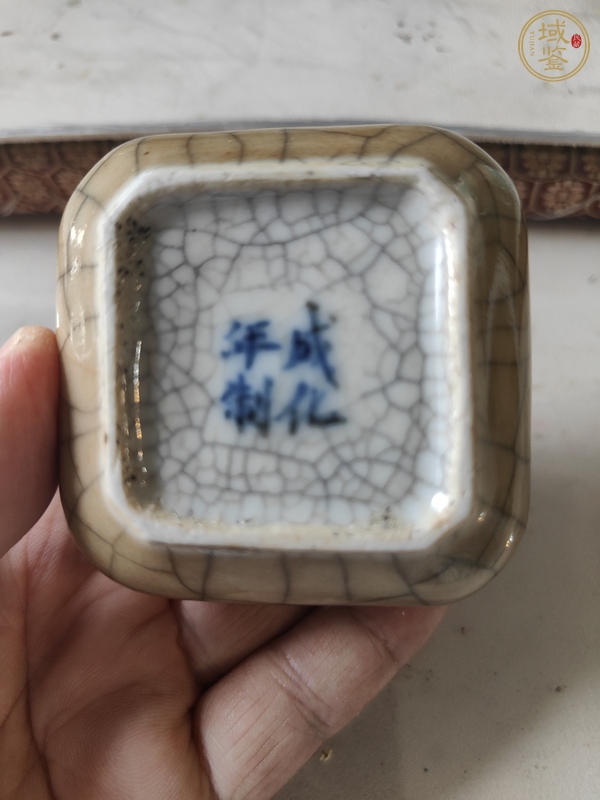 古玩陶瓷黃哥釉水盂真品鑒賞圖