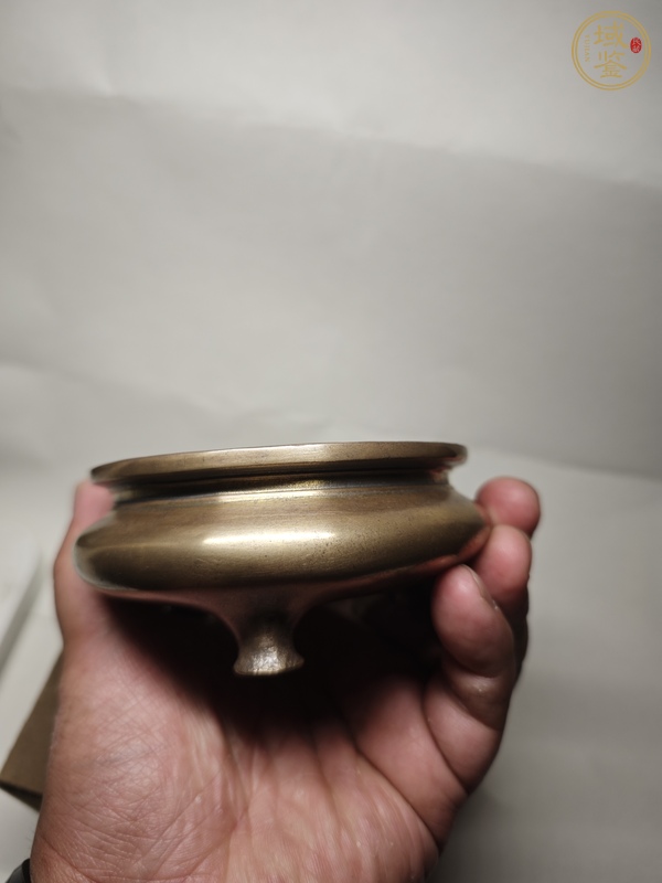 古玩銅器明代鬲式爐 宣德爐 銅爐真品鑒賞圖