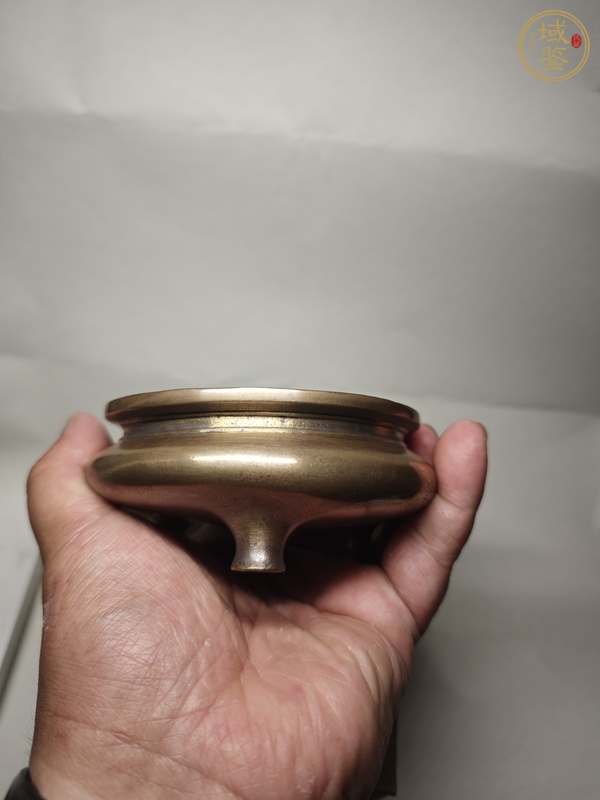 古玩明代鬲式爐 宣德爐 銅爐真品鑒賞圖