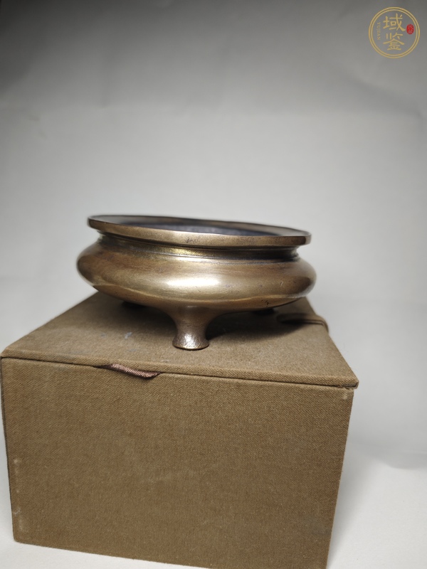 古玩銅器明代鬲式爐 宣德爐 銅爐真品鑒賞圖