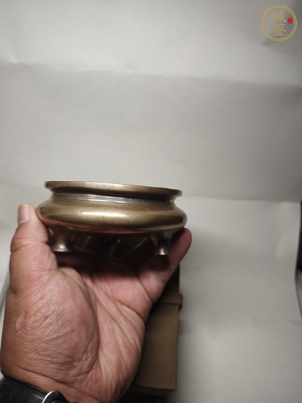 古玩銅器明代鬲式爐 宣德爐 銅爐真品鑒賞圖