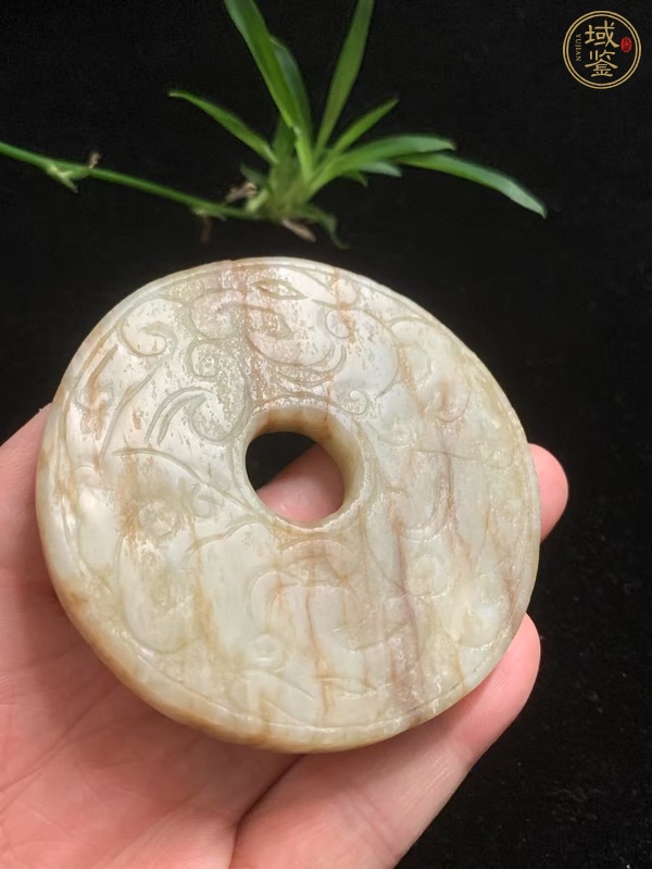 古玩玉器和田玉雕“魚化龍璧”真品鑒賞圖