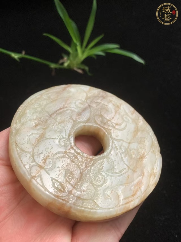 古玩玉器和田玉雕“魚化龍璧”真品鑒賞圖