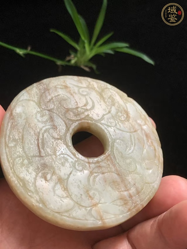 古玩玉器和田玉雕“魚化龍璧”真品鑒賞圖