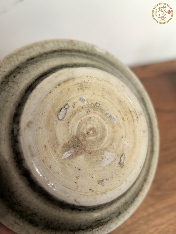 古玩陶瓷康熙郎窯綠釉筆舔真品鑒賞圖
