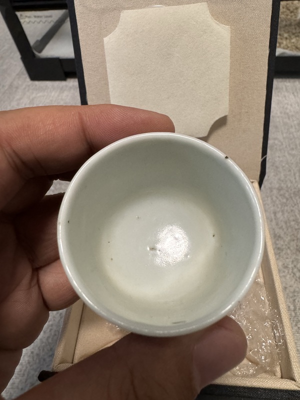 古玩陶瓷青花人物紋臥足杯拍賣，當(dāng)前價(jià)格3500元