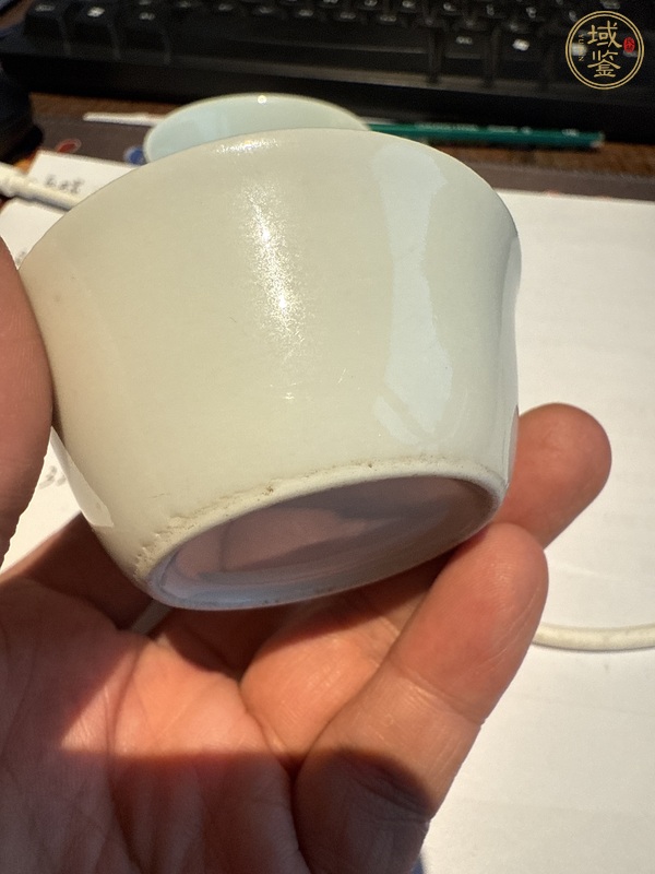 古玩白釉杯真品鑒賞圖