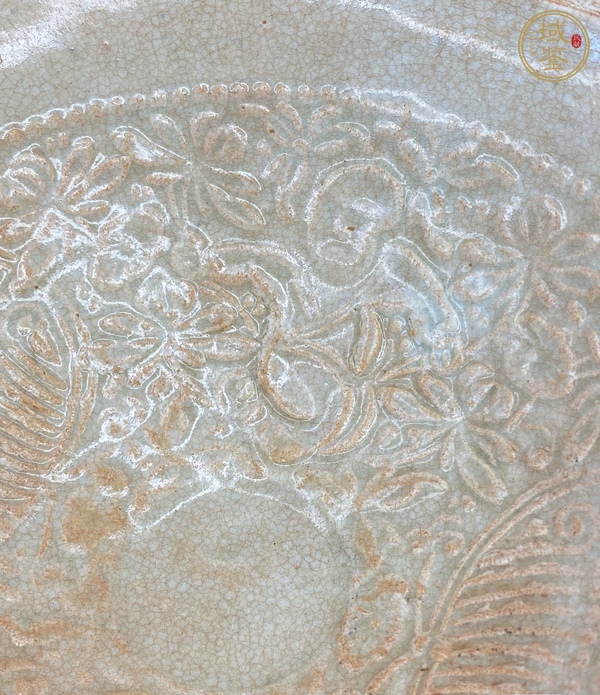 古玩陶瓷青白釉雙鳳紋面包碗真品鑒賞圖