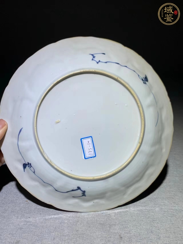 古玩陶瓷人物紋青花盤真品鑒賞圖