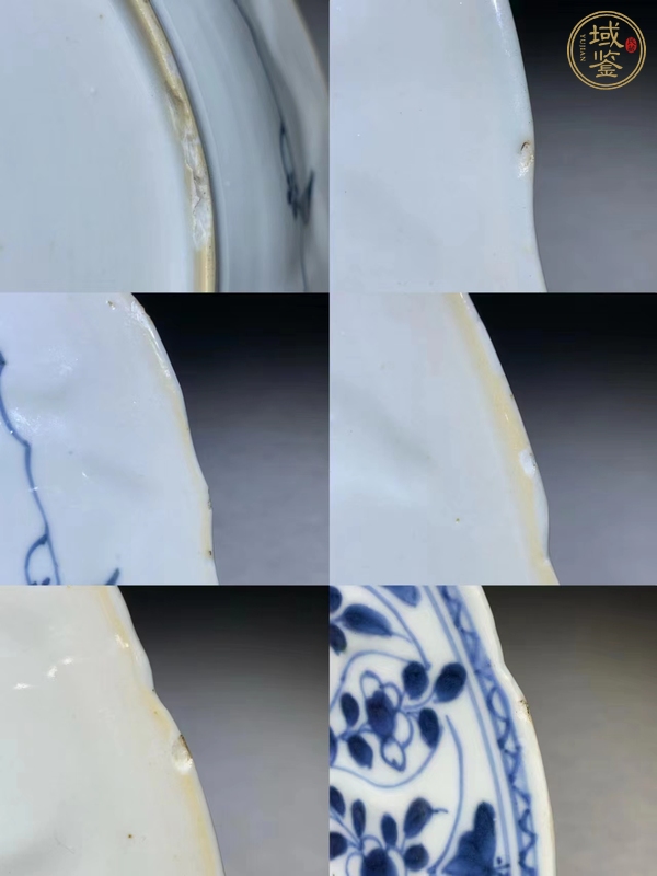 古玩陶瓷人物紋青花盤真品鑒賞圖