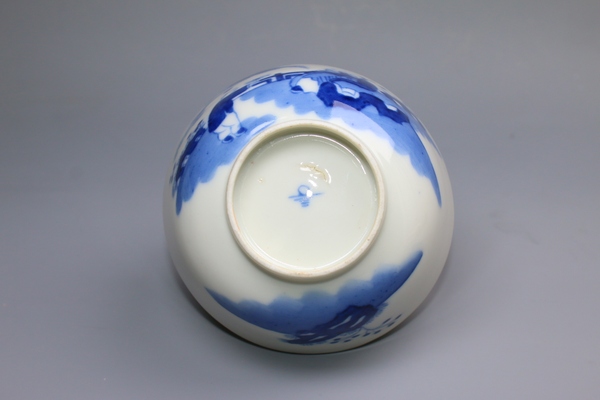 古玩陶瓷清晚期·青花老少同樂圖茶碗拍賣，當(dāng)前價(jià)格468元