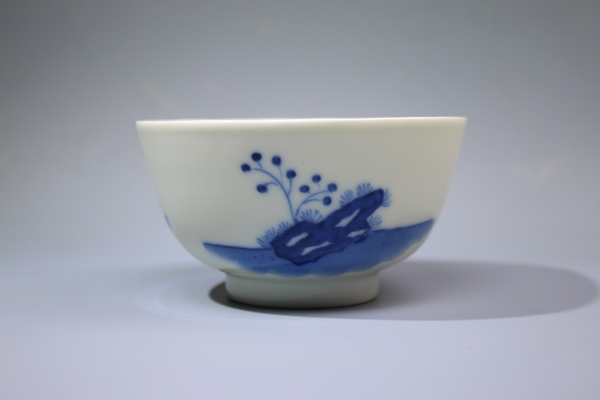 古玩陶瓷清晚期·青花老少同樂圖茶碗拍賣，當(dāng)前價(jià)格468元