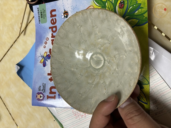 古玩陶瓷青白釉篦劃花碗真品鑒賞圖