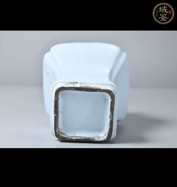古玩陶瓷宜鈞釉四方瓶真品鑒賞圖
