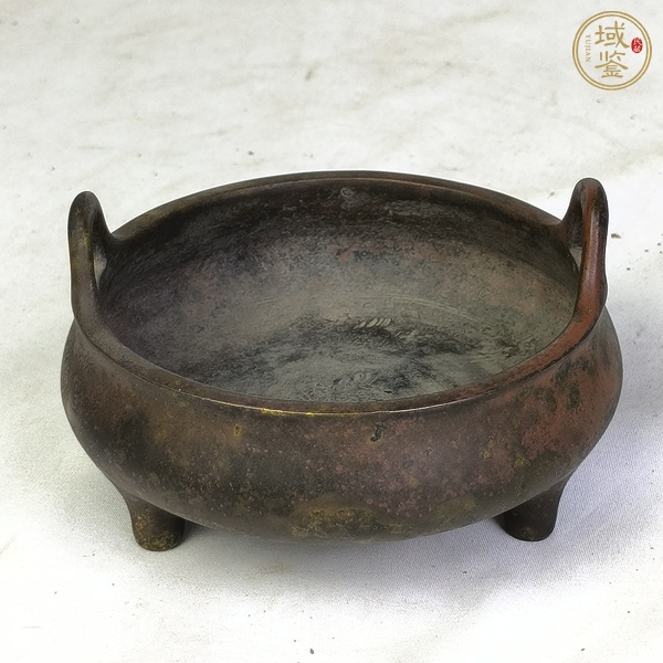古玩銅器沖天耳爐真品鑒賞圖