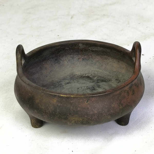 古玩銅器清晚期沖天耳爐拍賣，當(dāng)前價(jià)格15000元