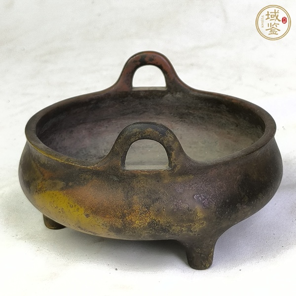 古玩銅器沖天耳爐真品鑒賞圖