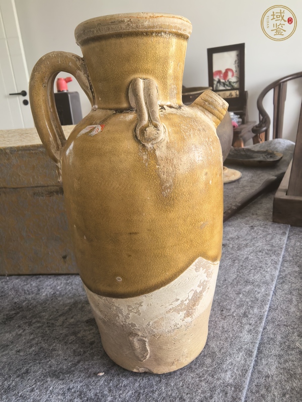 古玩陶瓷唐代黃釉執(zhí)壺真品鑒賞圖