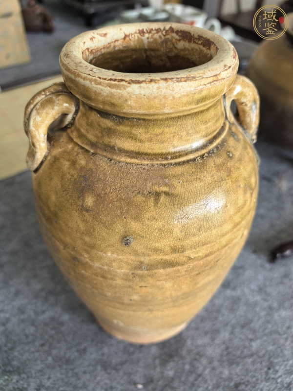 古玩陶瓷唐代黃釉執(zhí)壺真品鑒賞圖