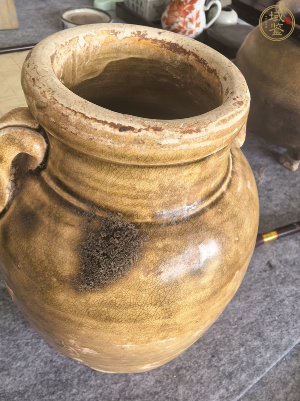 古玩唐代黃釉執壺真品鑒賞圖