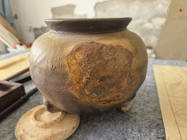 古玩陶瓷唐代黃釉爐真品鑒賞圖