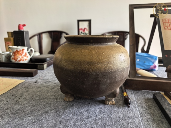 古玩陶瓷唐代黃釉爐真品鑒賞圖