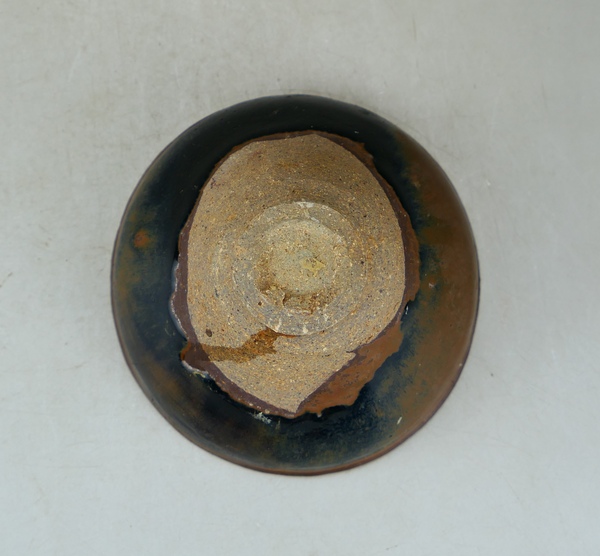 古玩陶瓷南宋.建窯柿紅釉絲毫盞(高級茶器)拍賣,當前價格132元