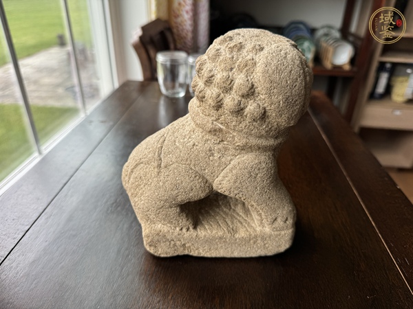 古玩雜項案頭獅真品鑒賞圖