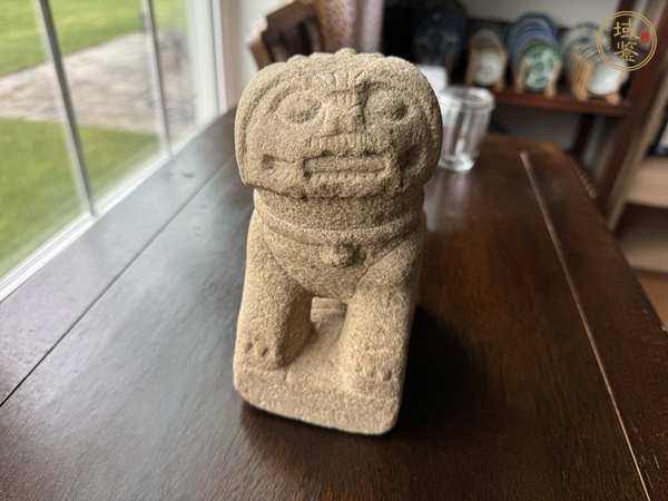 古玩雜項案頭獅真品鑒賞圖