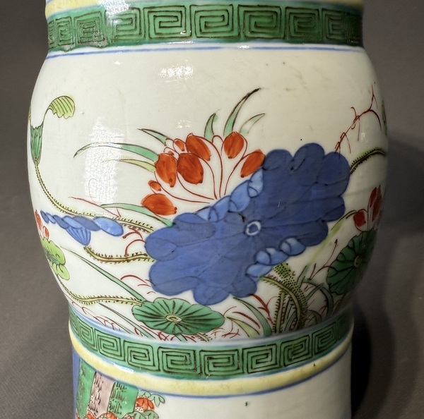 古玩陶瓷【精品】清光緒·青花五彩高士故事圖花觚拍賣，當(dāng)前價格43000元