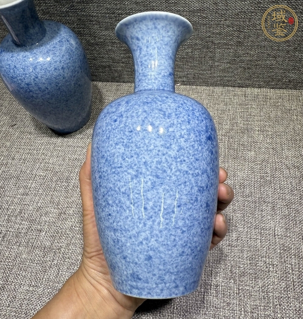 古玩吹藍(lán)釉瓶真品鑒賞圖