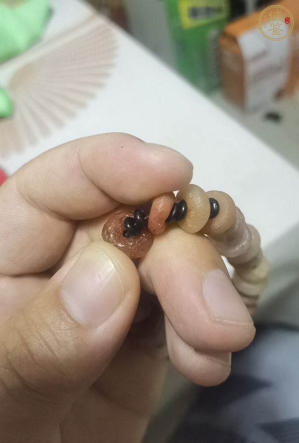 古玩玉器高古瑪瑙珠串真品鑒賞圖