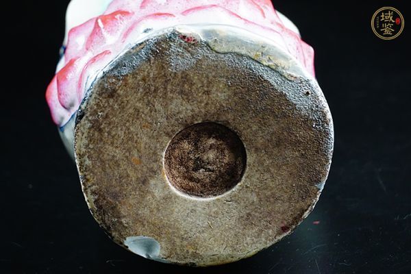 古玩陶瓷民國 粉彩瓷塑觀音真品鑒賞圖
