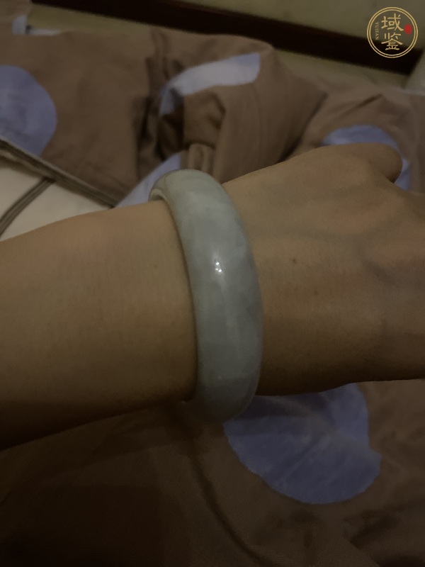 古玩玉器天然翡翠手鐲真品鑒賞圖