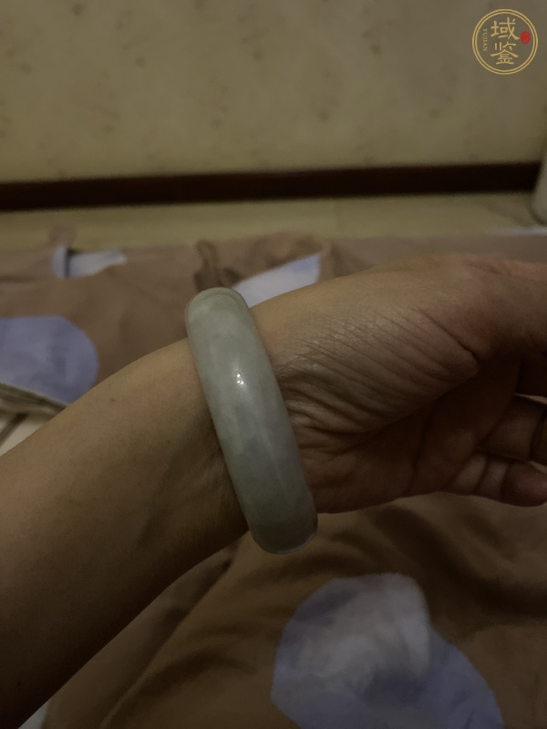 古玩玉器天然翡翠手鐲真品鑒賞圖