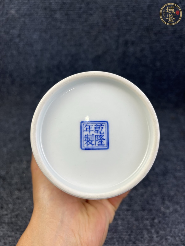 古玩陶瓷粉彩人物故事紋卷口瓶真品鑒賞圖
