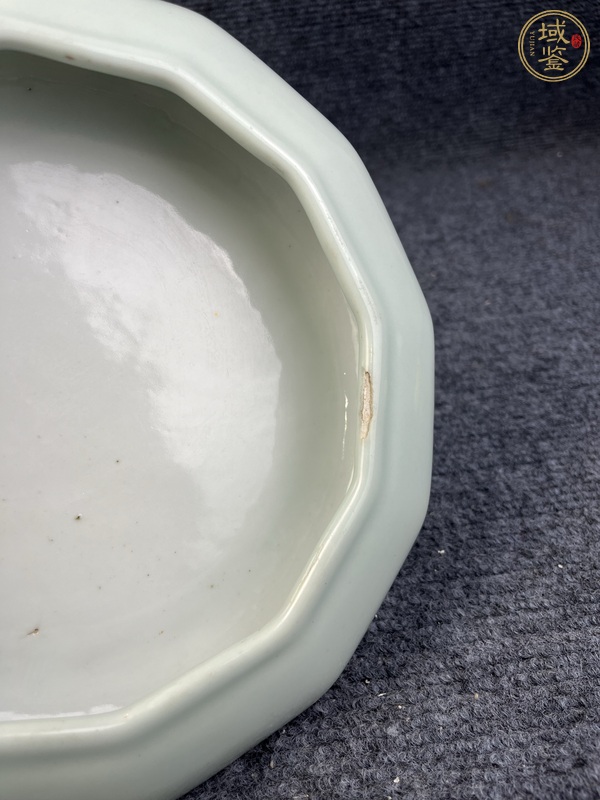 古玩陶瓷天青釉花口洗真品鑒賞圖