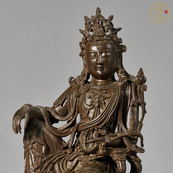 古玩銅器自在觀音真品鑒賞圖