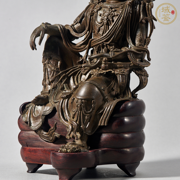 古玩銅器自在觀音真品鑒賞圖
