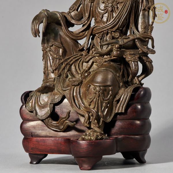 古玩銅器自在觀音真品鑒賞圖